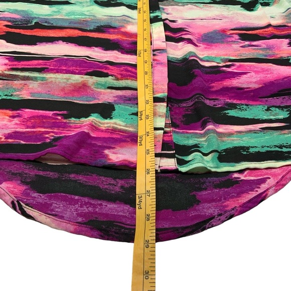 Apt 9 Women's Size 1X Blouse Sleeveless Lightweight V-Neck Color Splash Stripe - Picture 9 of 12